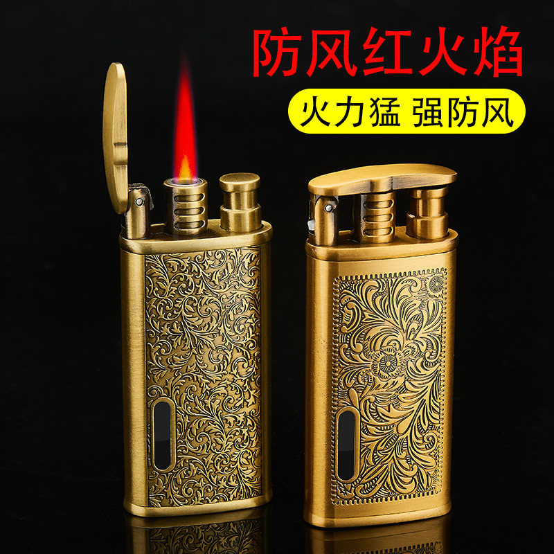 XF1101/1102/1103 retro electronic windproof lighter wholesale creative inflatable fire lighter