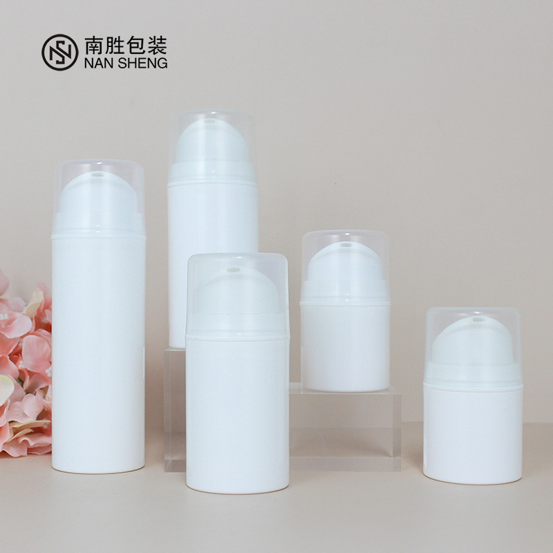 Plastic vacuum bottle 50ml100 ml cosmetic packaging material press pump head bottle sunscreen lotion bottle