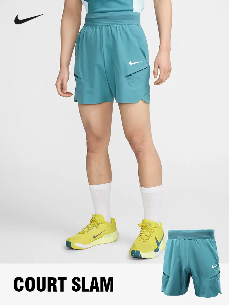Nike Tennis shorts Men's 25 Australian Open Alcaraz Nike Quick-Drying Woven Slit Competition Training Sweatpants