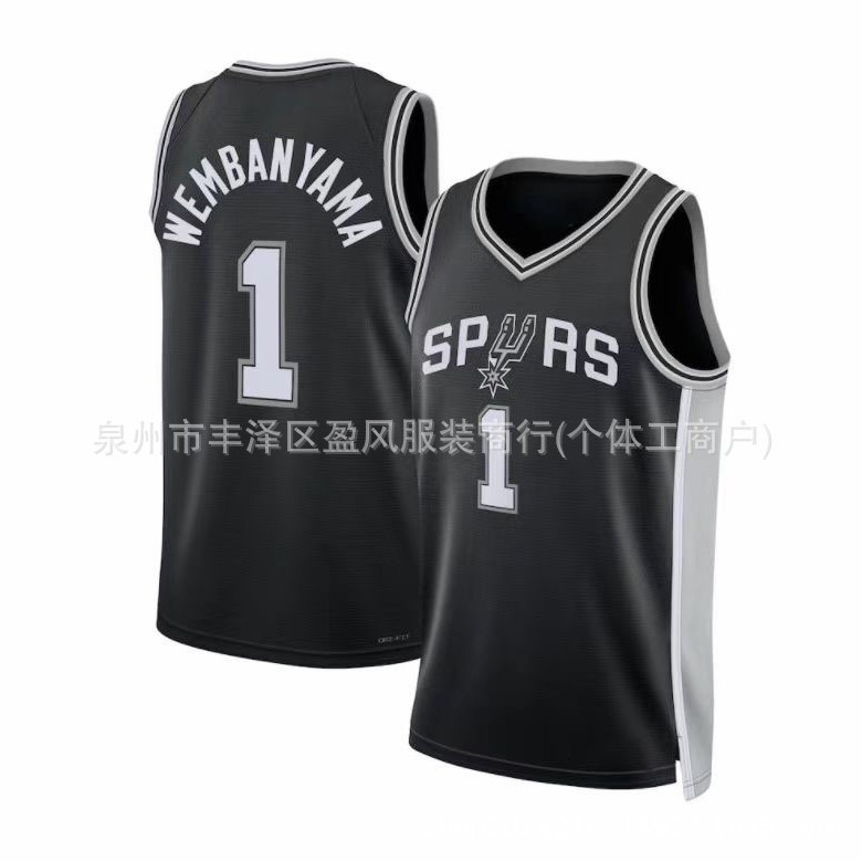 Spurs No. 1 Wembanyama No. 32 Wembanyama Jersey Basketball Uniform Hot-Pressed Jersey Export Wholesale Foto QC da 1688 su Qualit.ly