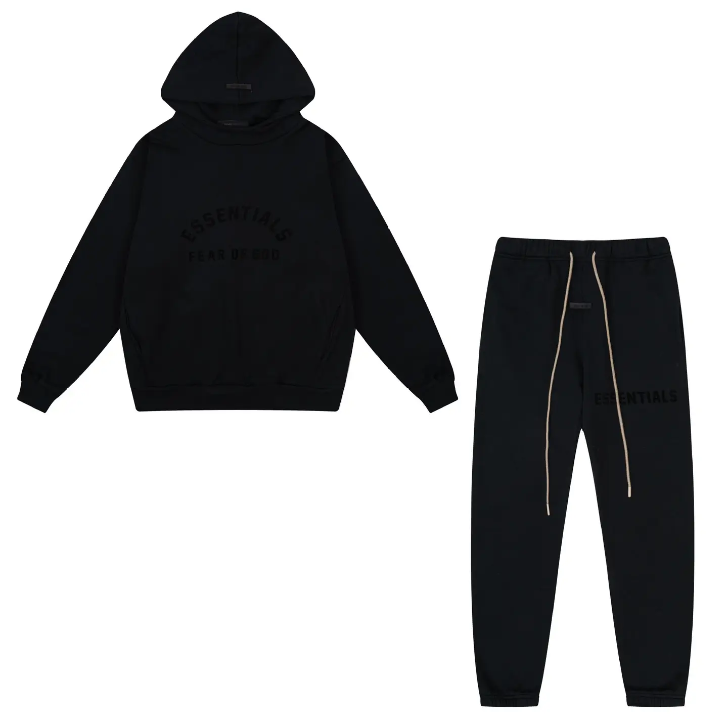 Cross-Border Export Fog Essentials Multi-Thread American Fashion Brand Multi-Thread Semi-Circular Arc Hoodie Sweatshirt Suit for Men and Women