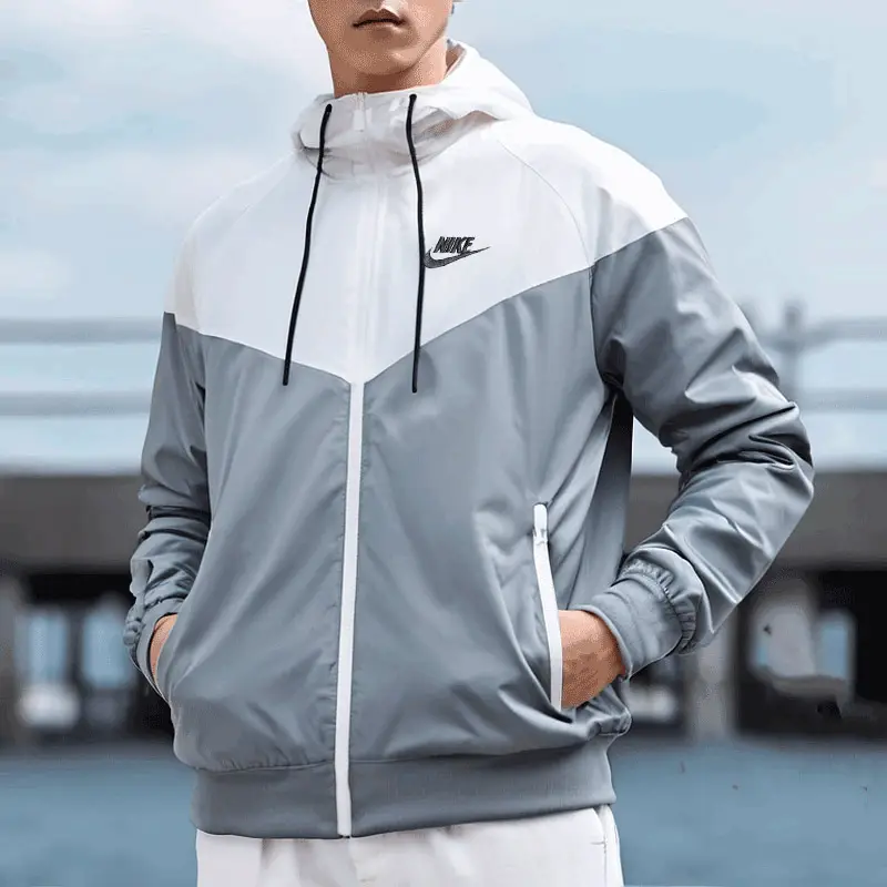 Nike Sports Outwear Men 2025 Spring and Autumn Fitness Running Training Sportswear Stand Collar Windproof Casual jacket