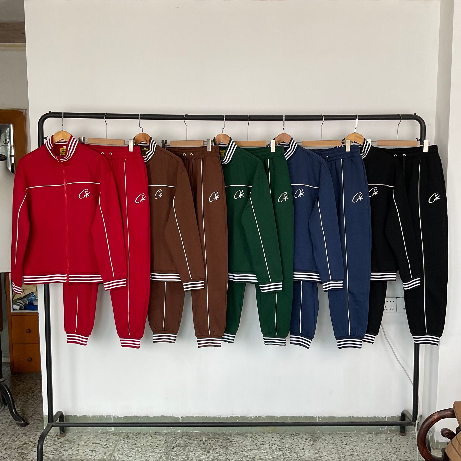 Cross-Border Corteiz Fleece Sweatshirt Trendy Brand Unisex Sports Couple Casual Stylish Commuter Jacket Embroidered Coat