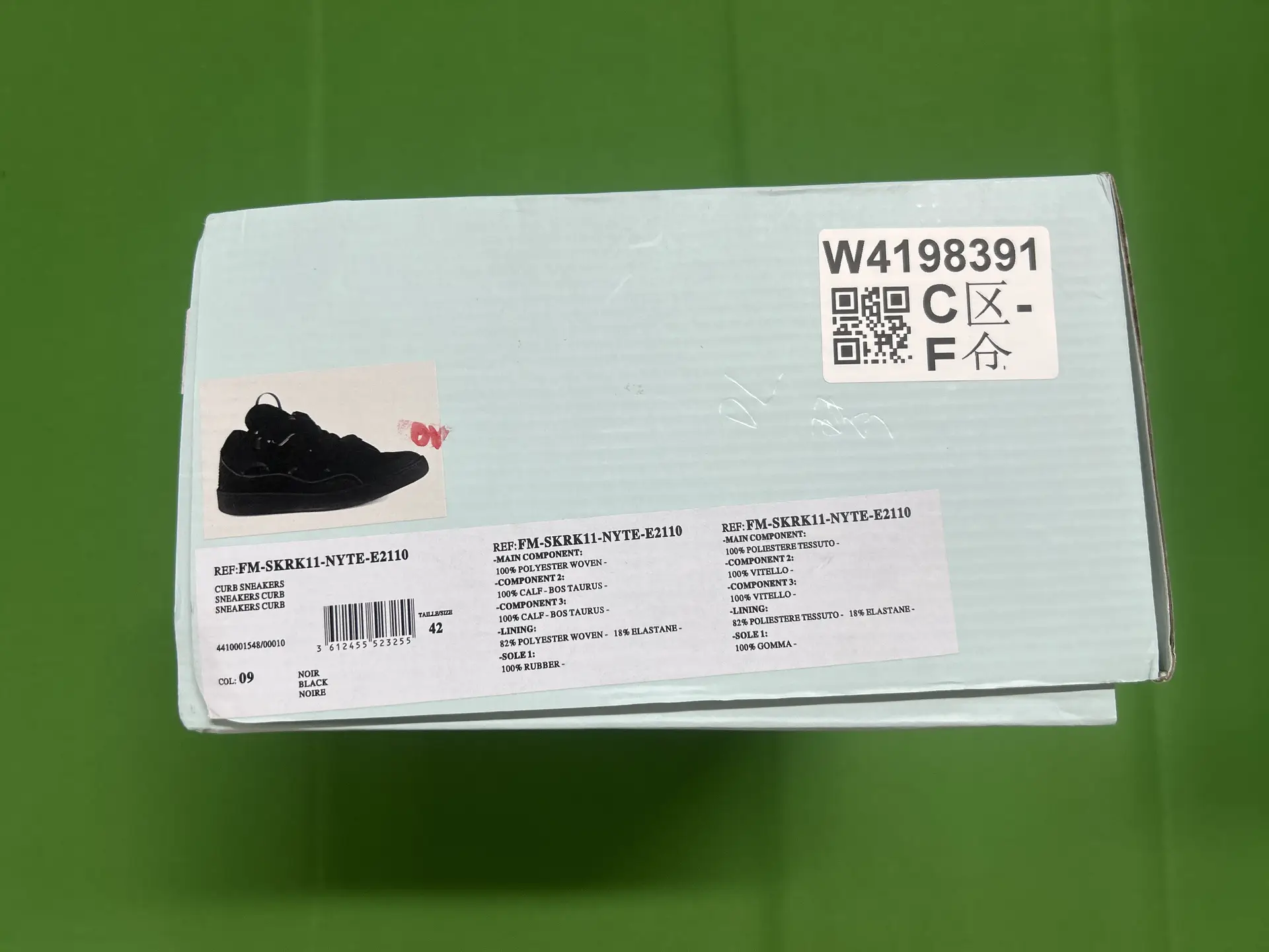 OFF-WHITE CURB SNEAKERS BLACK