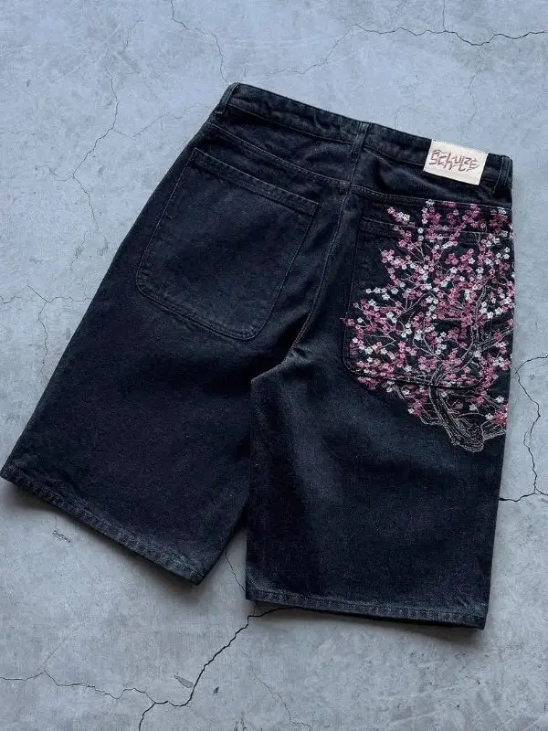 Patterned Fishman Jeans Vintage Zipper Jeans