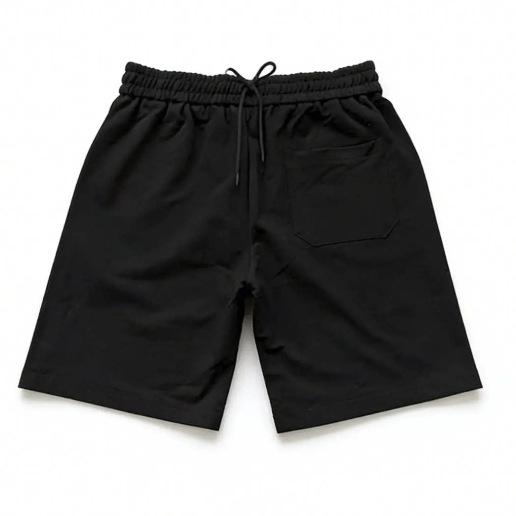 Front Ring, Large Asymmetrical Design, Three-Color Shorts with Silk-Like Texture, Three-Color Shorts 77040336