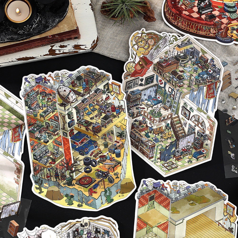 Infeel.Me Is Open Today, the Twelfth Edition of Large-Size 3D Scenery Stickers from Yiwu Moyan Cultural Supplies