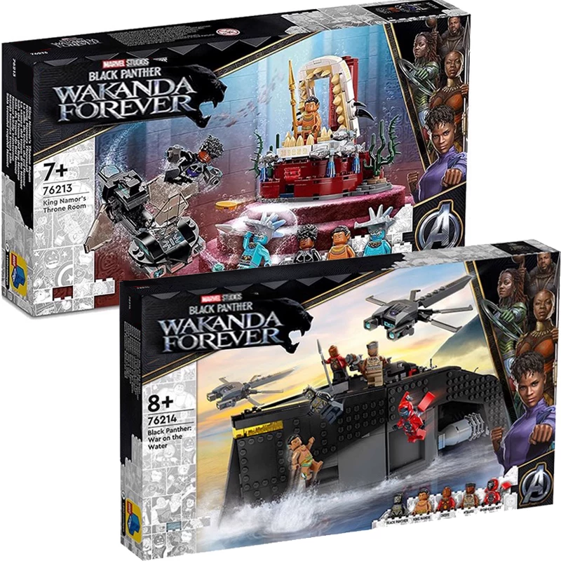 Superhero Black Panther Aquaman Namor's Palace 76213 Water War 76214 Assembled Chinese Building Blocks Gift QC-foto van TAOBAO op Qualit.ly