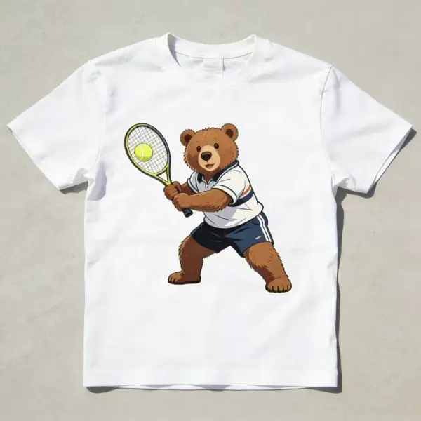 Tennis Bear t Shirt 034 Tennis T-Shirt P