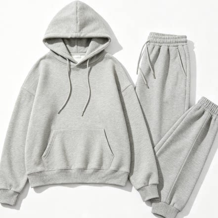 Left Rubber Tip with Raised Hook, Vertical Stripe on Sleeve, Oval Stripe on Right Pocket of Pants, Four-Color Zip-Up Hoodie Set 88080727 QC-foto van TAOBAO op Qualit.ly