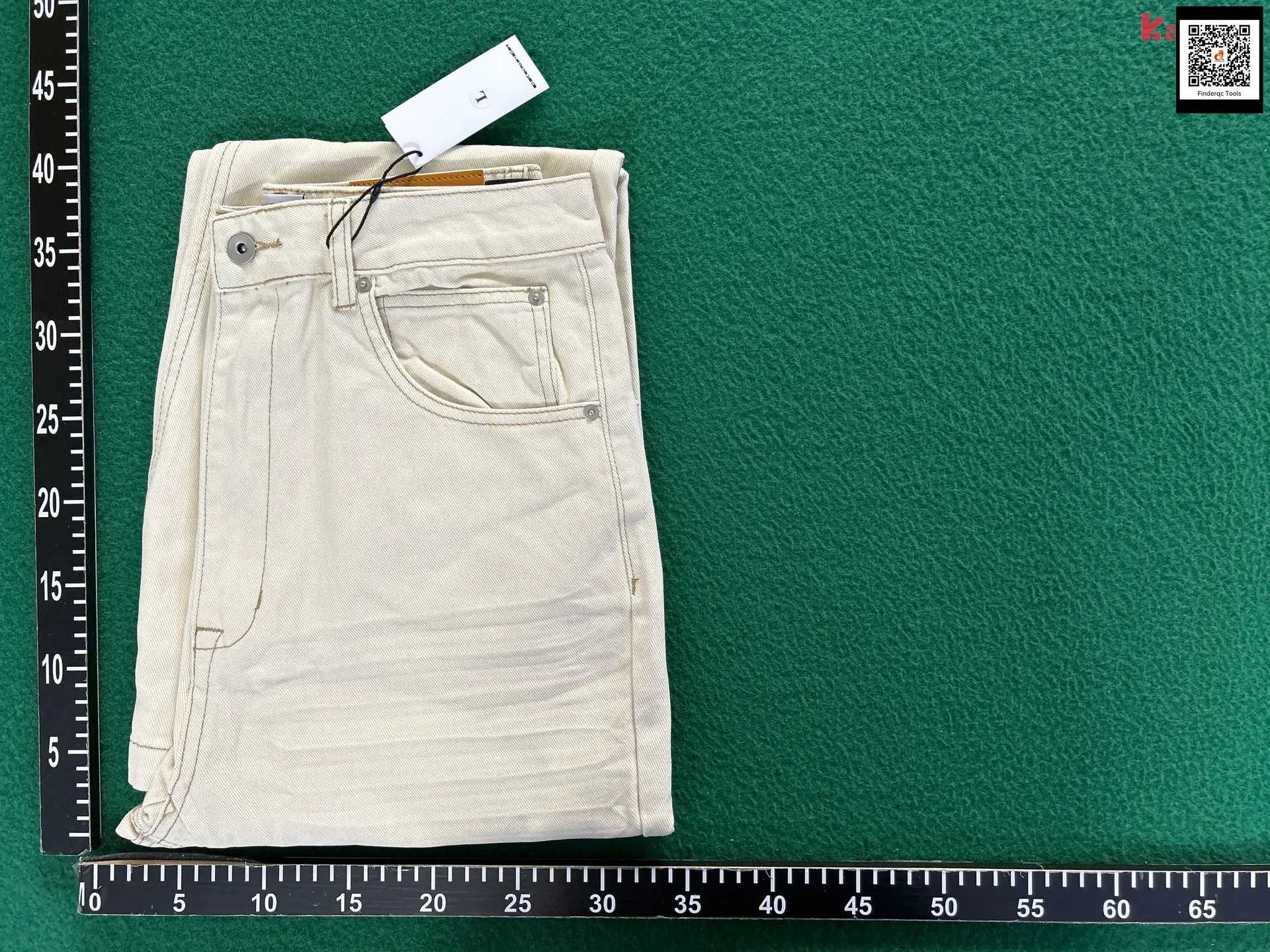 Original Standard Ro Style Niche Style Dark High Elasticity Mop Creamy-white Brushed Horn Denim Male Figure Flattering Wide Leg Pants