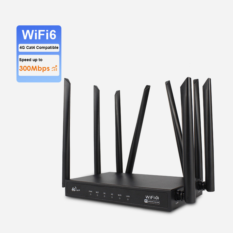 4g Cat4 Router Wifi6 External 5Dbi Antenna Full Network Compatibility Plug-In Card Home Outdoor Monitoring Portable Cpe
