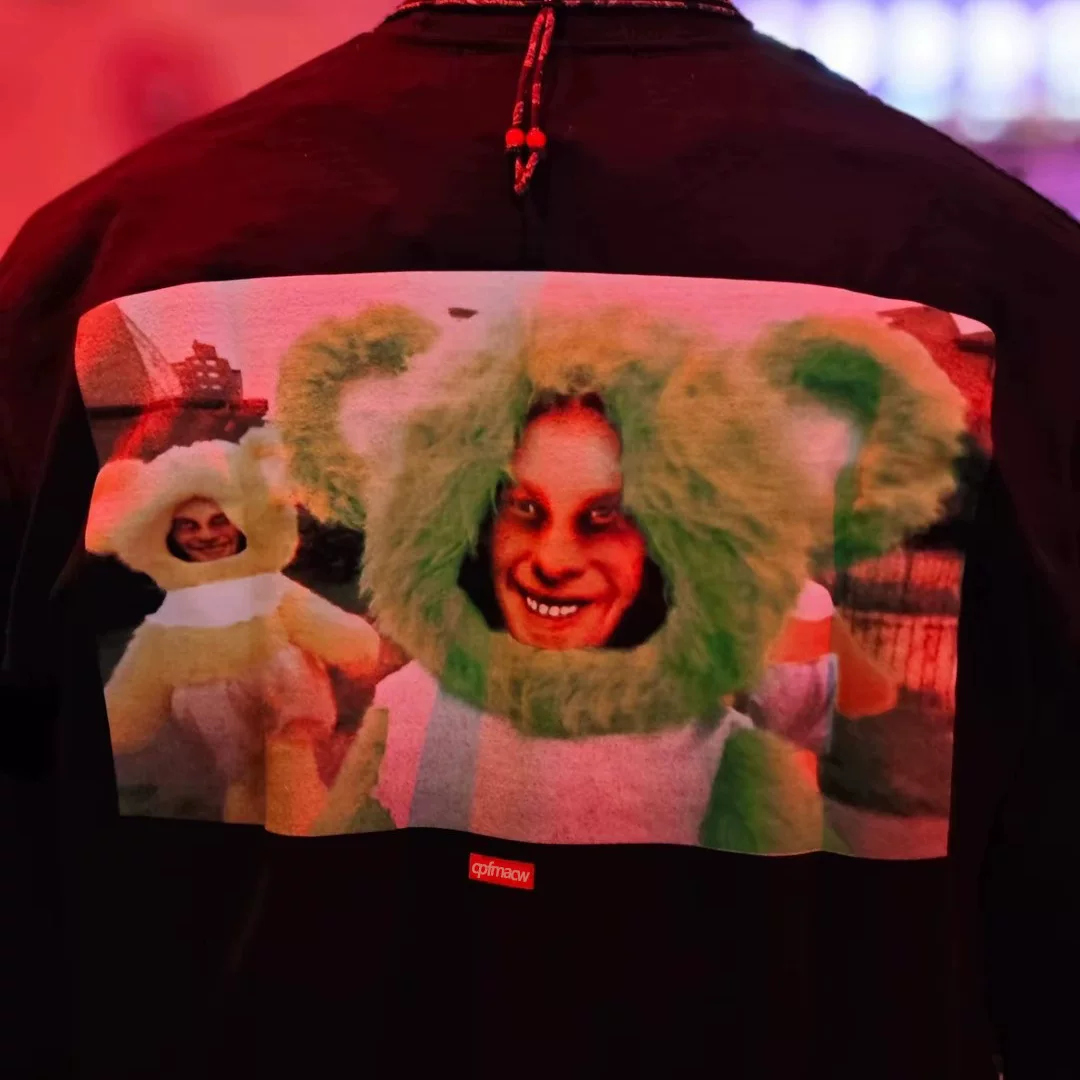 Doll Bear Long Sleeve T-Shirt Ceiling Zwsp Collaboration Ss25 Donkey Rhubard Tee