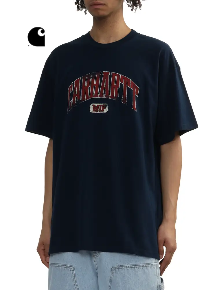 Carhartt Wip Short-Sleeved T-Shirt Men's Spring and Summer New Product Preppy style Logo letter Pattern Washed and Distressed