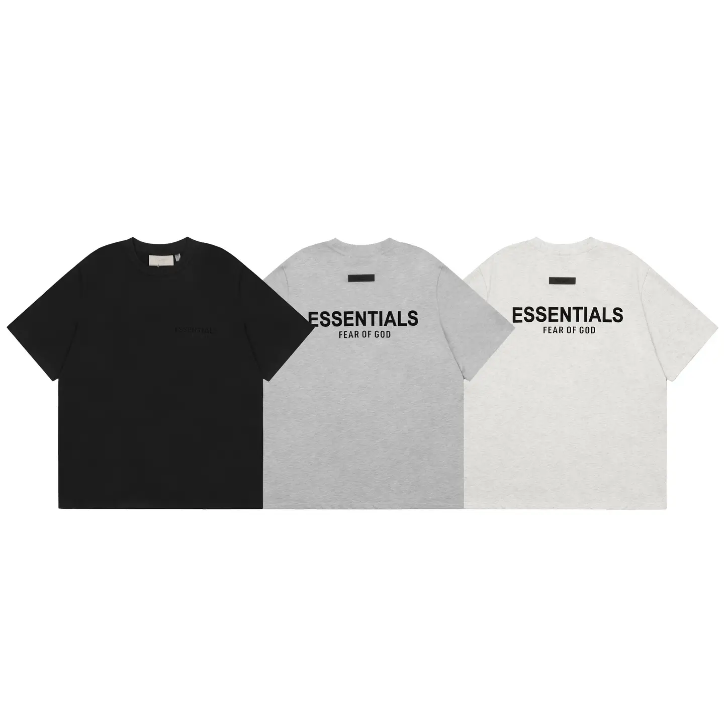 2024 Spring and Summer New Ess Season 8 Main Line Joint Round Neck Pullover Short Sleeves for Men and Women Trendy Brand Short Sleeves