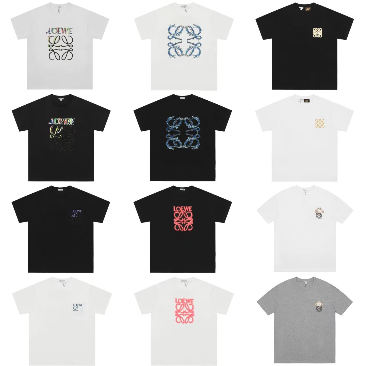 Cross-Border Luojia High-Quality Embroidered Logo Loose Short-Sleeve Unisex Casual Fashion Versatile T-Shirt Trendy Brand QC-foto från 1688 på Qualit.ly