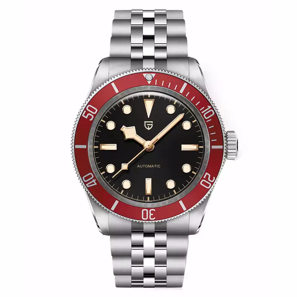 Borgiani Fashion Men Fully Automatic Mechanical Watch Waterproof Sports Luminous Sapphire Business Wrist Watch for Men 1812