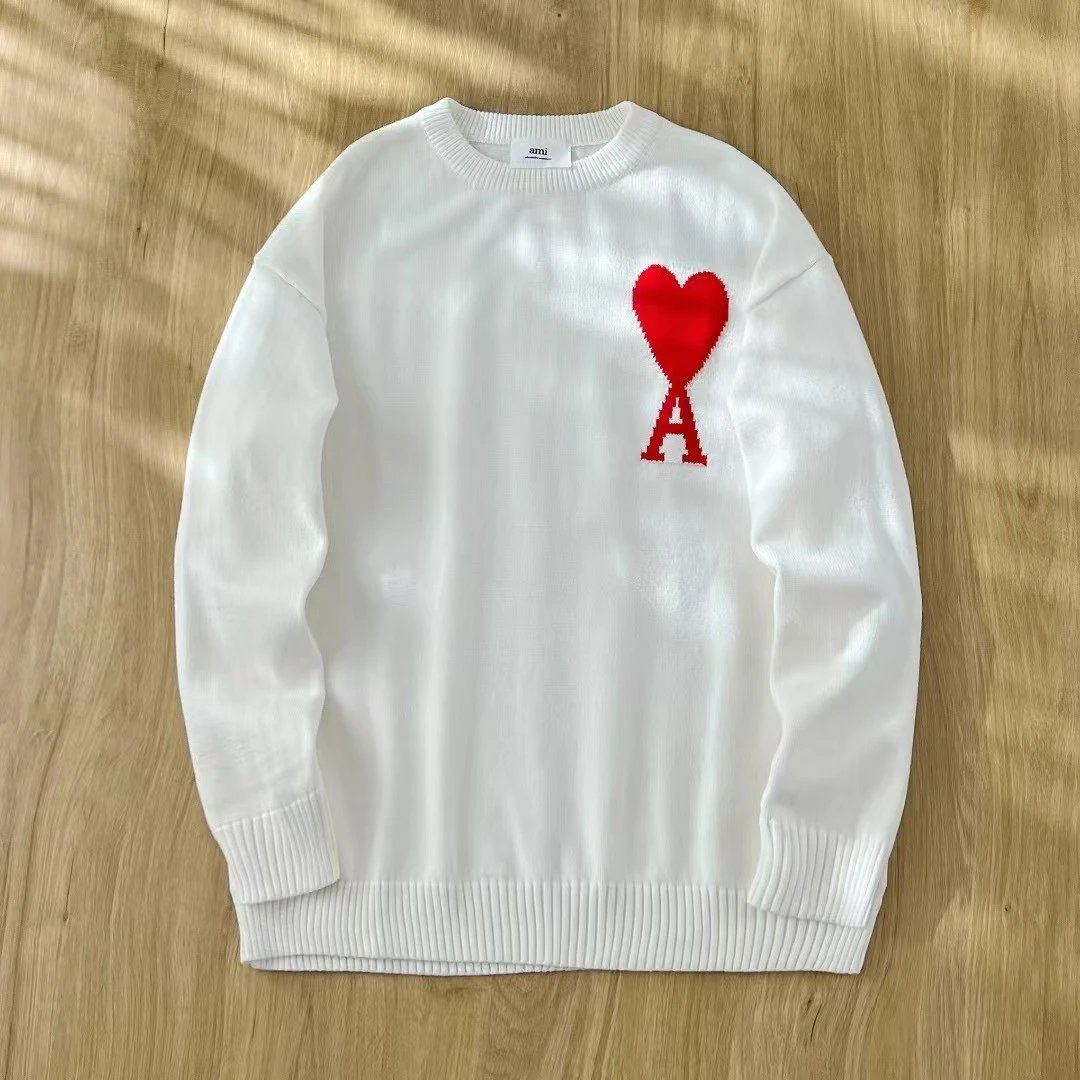ami Heart Logo Sweater