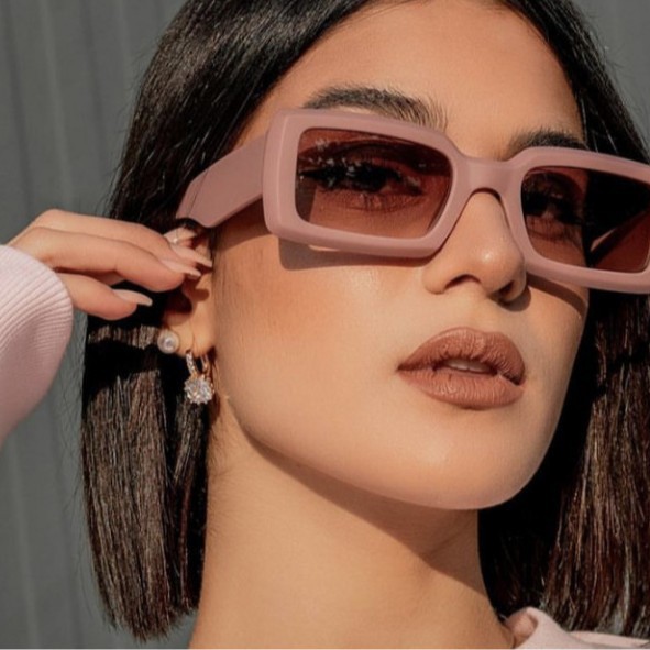 Avocado Green Sunglasses 2022 New Retro European and American Fashion Sunglasses Personalized Hip-Hop Sunglasses Trendy Square