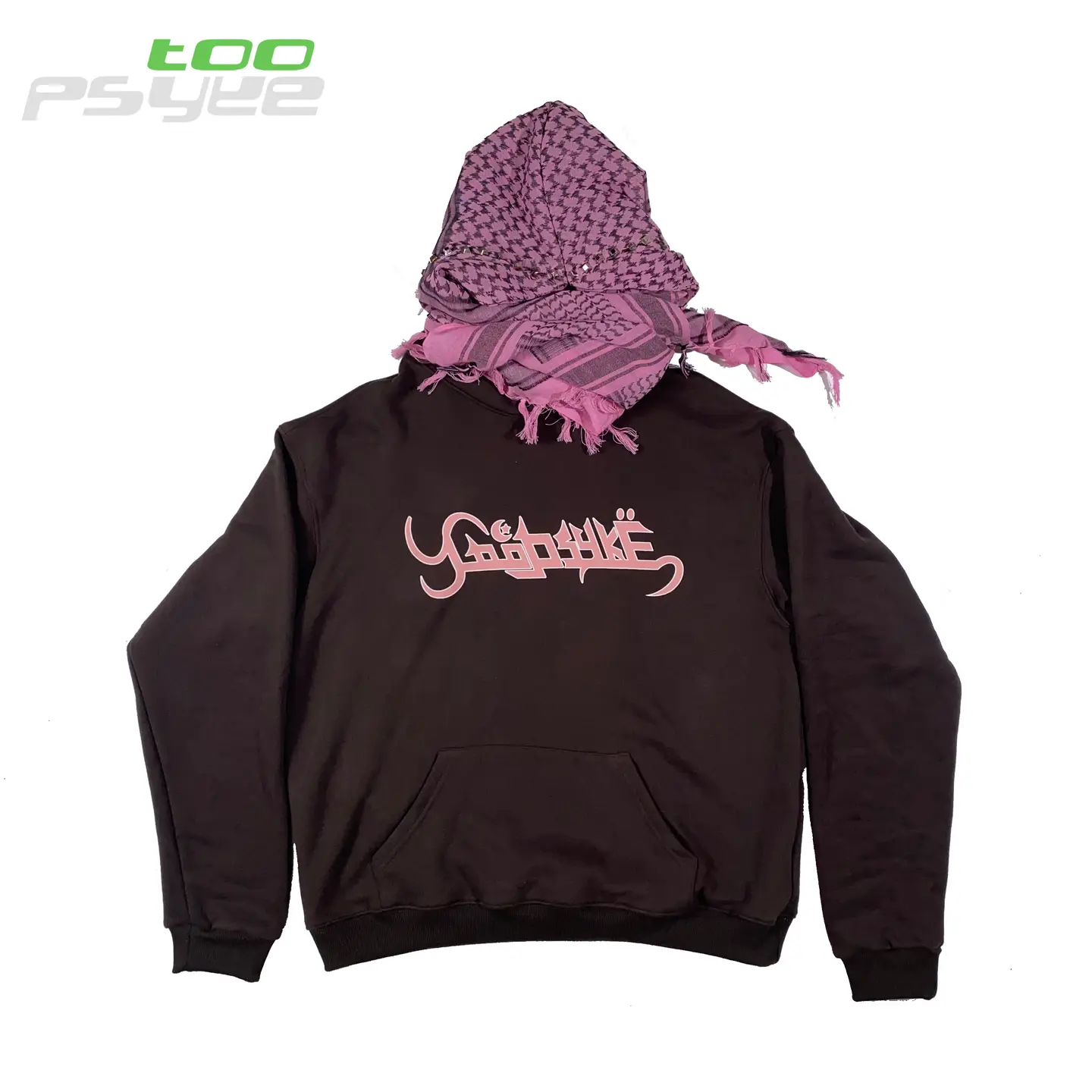 「 Loabbit.B」Toopsyke Scarf Sweatshirt Wasteland Patchwork hip hop Saudi Style Japanese Fabric Fleece-lined Men