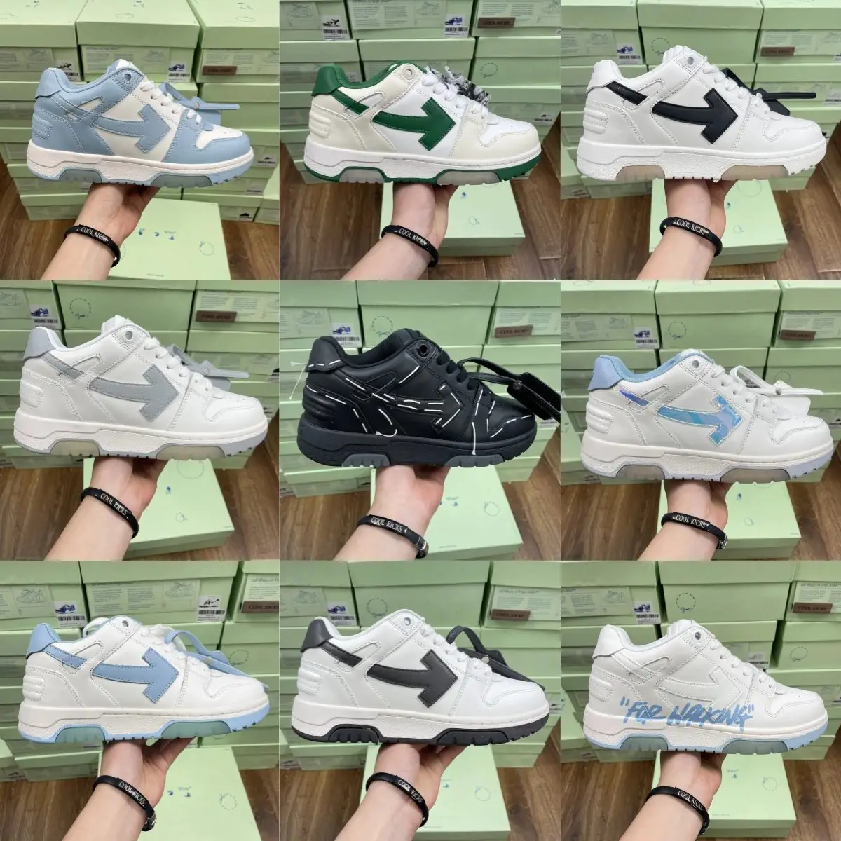 OWFOFF-WH1TE Out Of Office "OOO" Low Tops