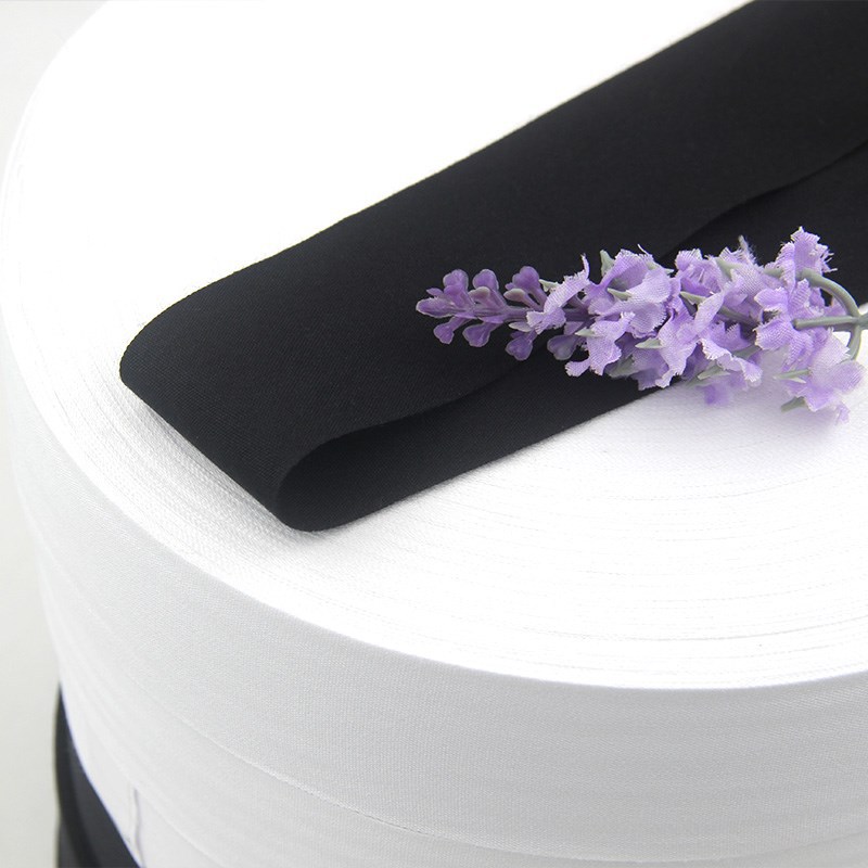 Wholesale Plain Logo Cotton Belt Printing Canvas Washed Mark Collar Wrapping Cloth Strip Cotton Silk Satin Ribbon