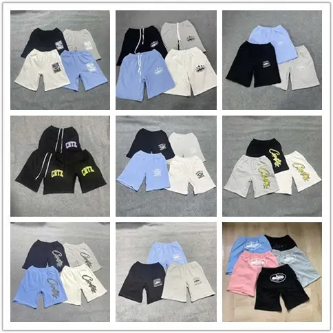 Cross-Border Corteiz Classic Series Ship Logo Shorts European and American Hip-Hop Skateboard Men's and Women's Casual Five-Point Pants Trendy