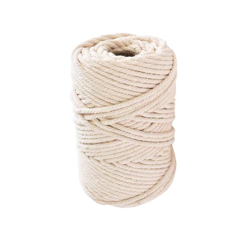 Spot Woven Cotton Rope Cotton Rope Handmade DIY Woven Tapestry Rope Binding Decorative Rope Tag Rope Inlaid Rope