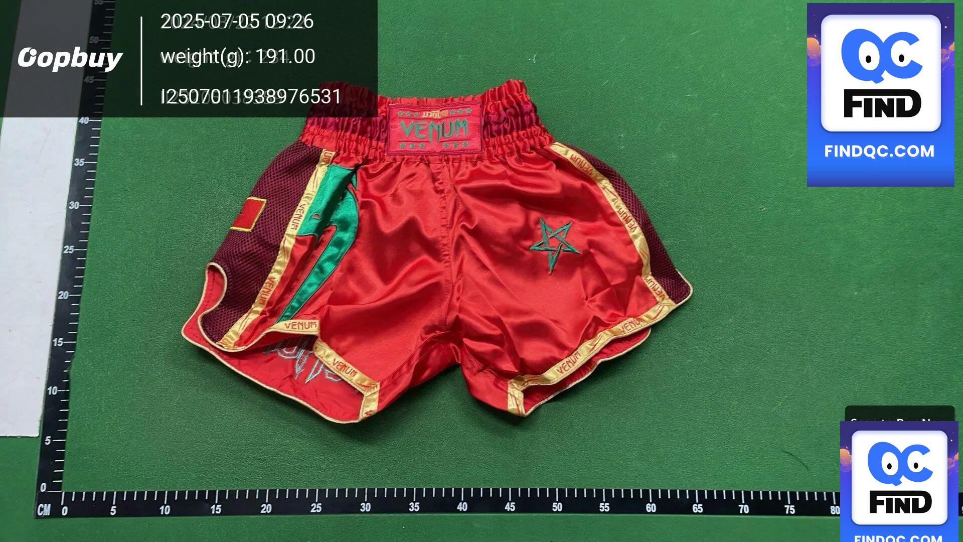 Venum Mt Flags Venom Muay Thai Boxing Sanda Competition Training Fighting Flag Series shorts QC