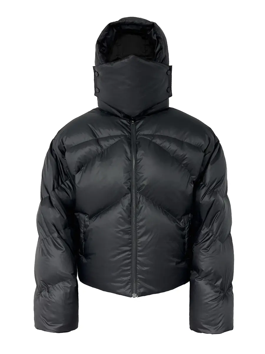 Jcaesar Knight down Jacket Knight down Jacket with White Duck down and Detachable Hood