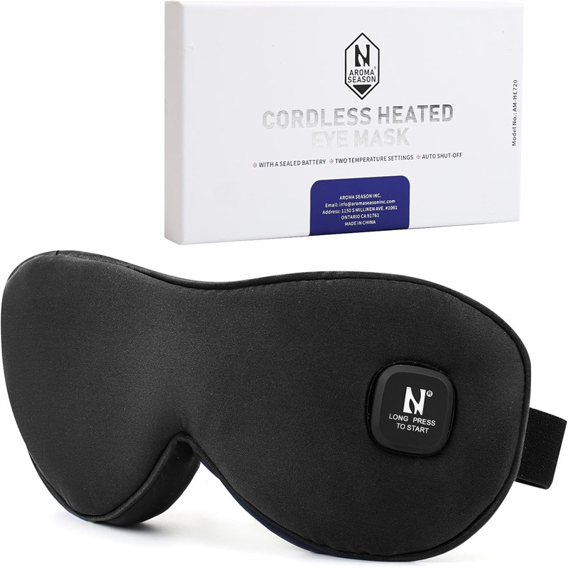 Cross-Border Wireless USB Electric Heating Eye Mask, Hot Compress for Eyes, Graphene Heating, 3-Level Temperature Control, Steam Eye Mask, Removable and Washable