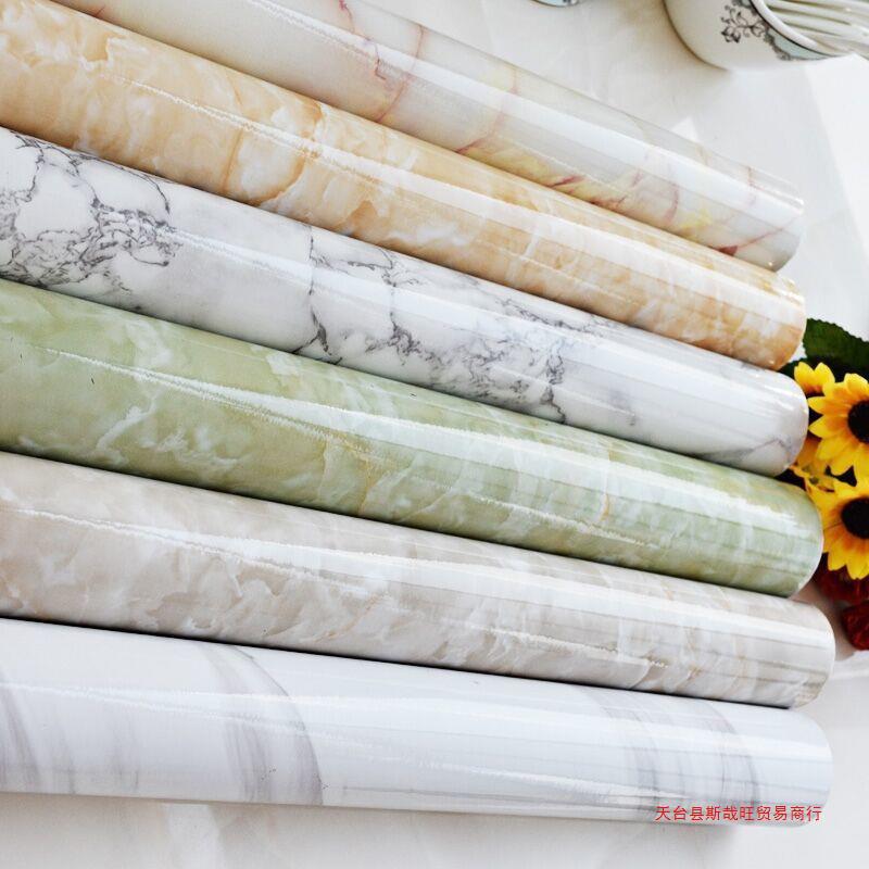 Thickened kitchen oil-proof stickers high temperature resistant wall stickers waterproof moisture-proof mildew-proof wallpaper self-adhesive countertop cabinet tin foil