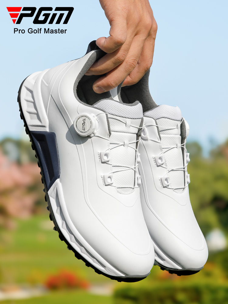 Pgm New Golf Shoes Men's Cushioning and Rebound Sports Shoes Knob Men's Shoes Wear-Resistant Tpu Waterproof Men's Shoes