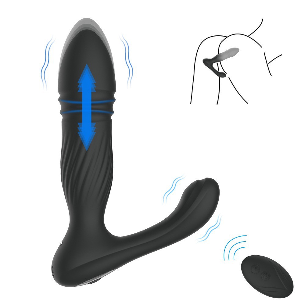 New Product Telescopic Prostate 3 Generations 10 Frequency Vibration Telescopic Prostate Massage Masturbation Adult Products Wholesale Dropshipping