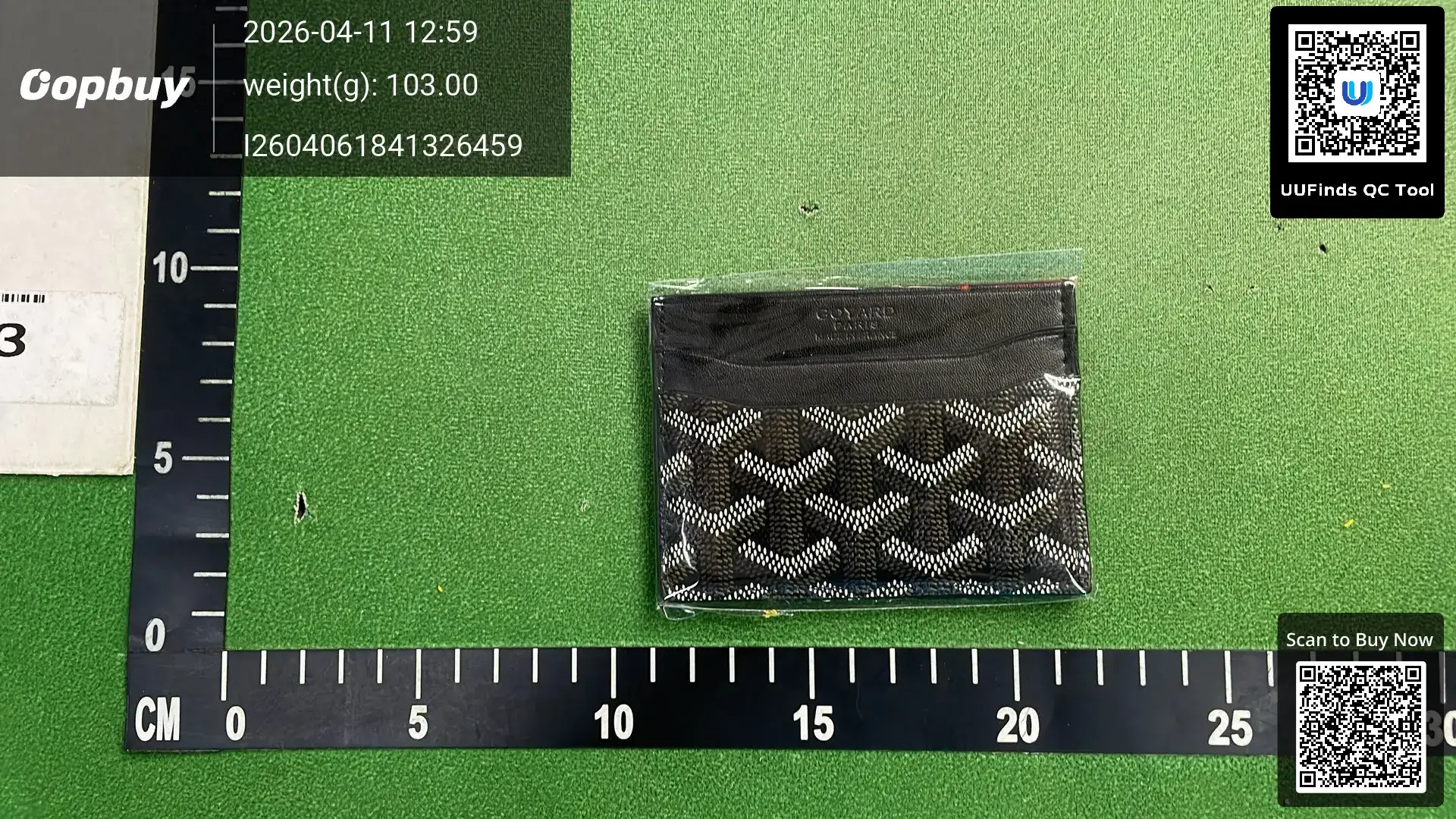 Goyard Card Holder Black