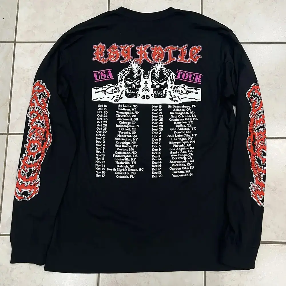 Other Osamason Psychotic Tour Long Sleeve Shirt Rap Long Sleeve Trendy