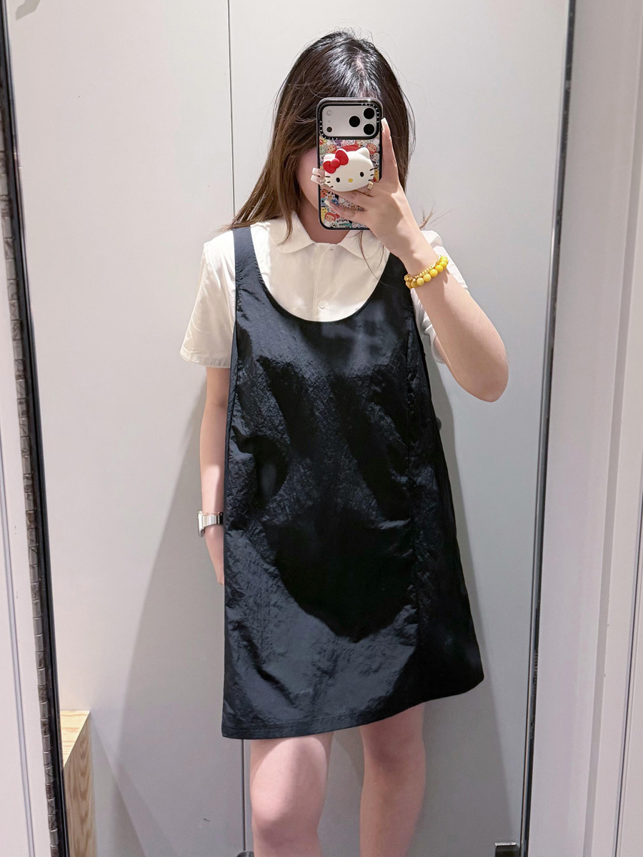 C Brand Standard Version Splicing Design Mini Dress Black Tank Top Short Skirt New Spring Collection 1333430001