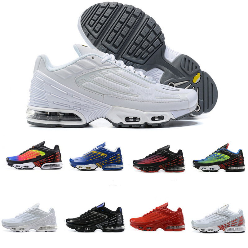 2022 New Cross-Border Tn Air-Cushion Shoes Iii Export Plus 3 Sports Shoes Men's and Women's Running Shoes 39-46