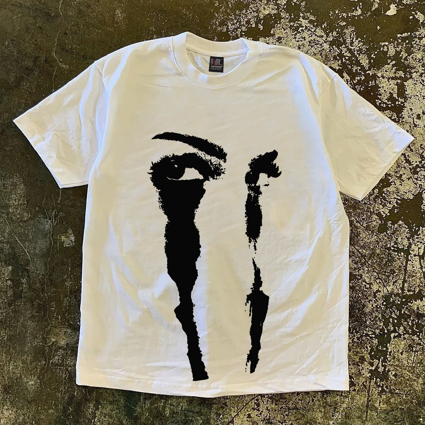 Xiao Chen Has Many Stories, 260g Heavyweight Pure Cotton! American-Style Eye and Face Pure Cotton Loose Short-Sleeve T-Shirt for Men and Women Couples