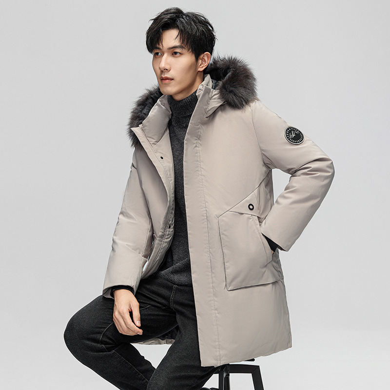 Men's Down Jacket Thickened Extremely Cold Warm Jacket Custom Logo Light Business Men's 90 White Duck Down Coat Men