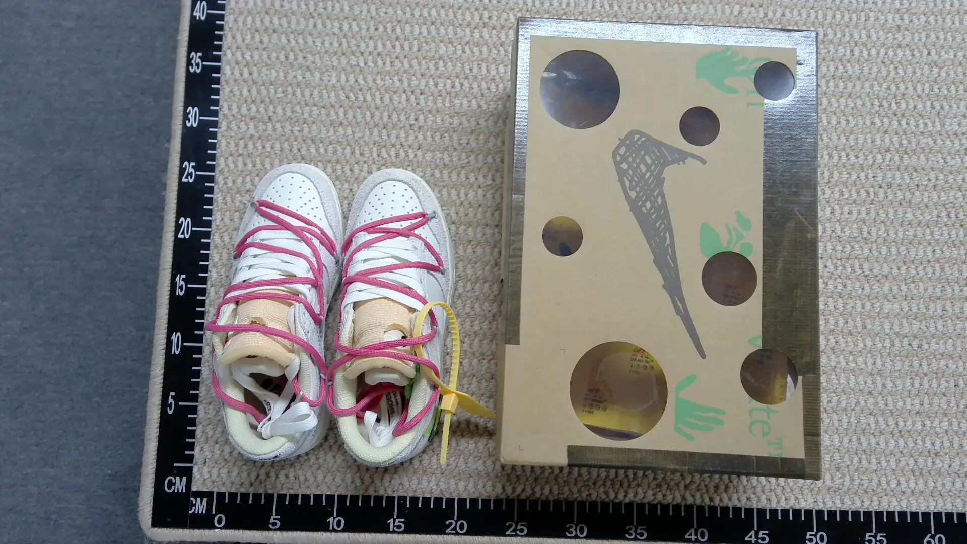 [OW Joint] OFFdunk Tying Rope Deconstructs No50 Black Silver LTHREN Chen Zexi Same Shoe