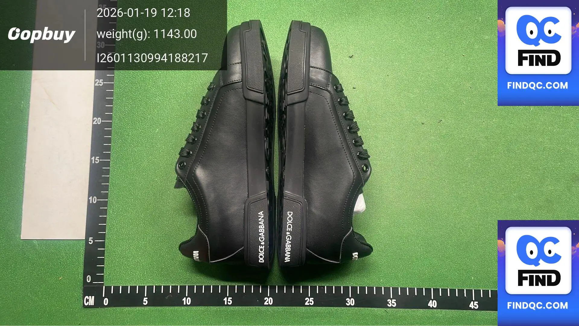 Dolce & Gabbana Men's Black Leather Sneakers