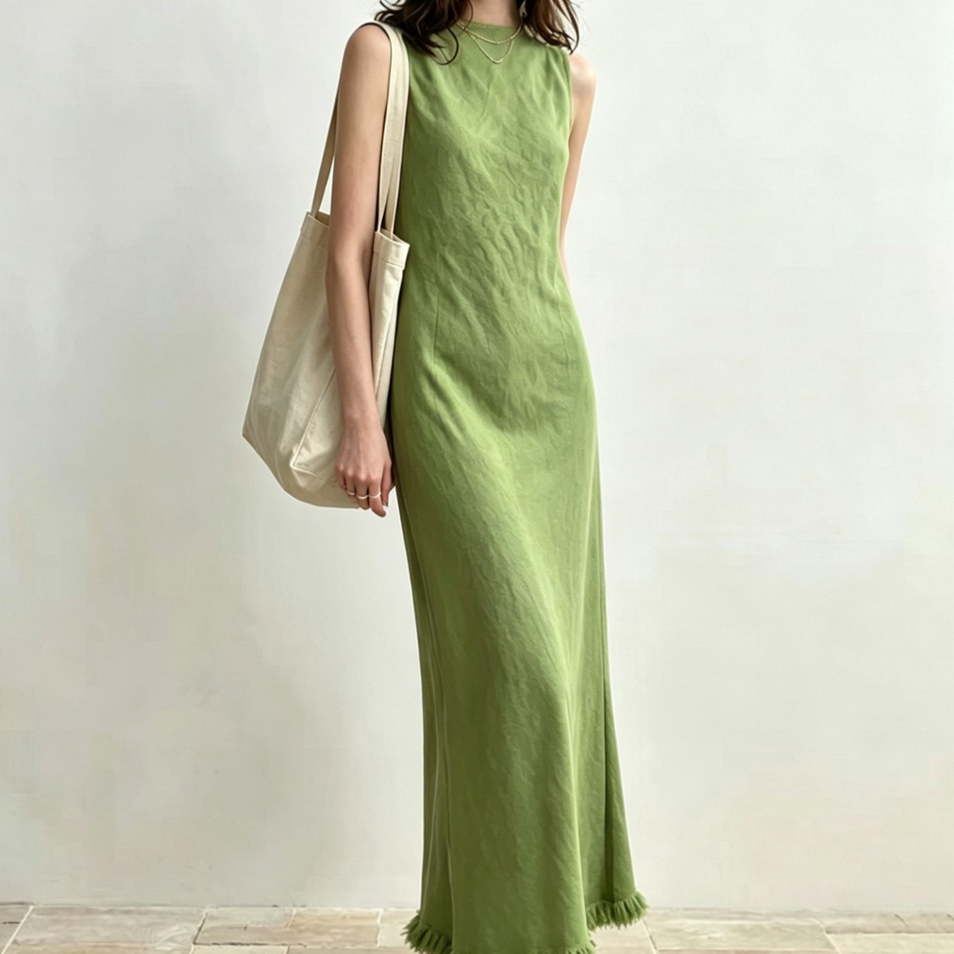 Shenzhen Nanyou 2026 Spring New Women's Fashion Collection: Highly Recommended Heavyweight Fashionable Linen and Rayon Three-Color Series Dresses