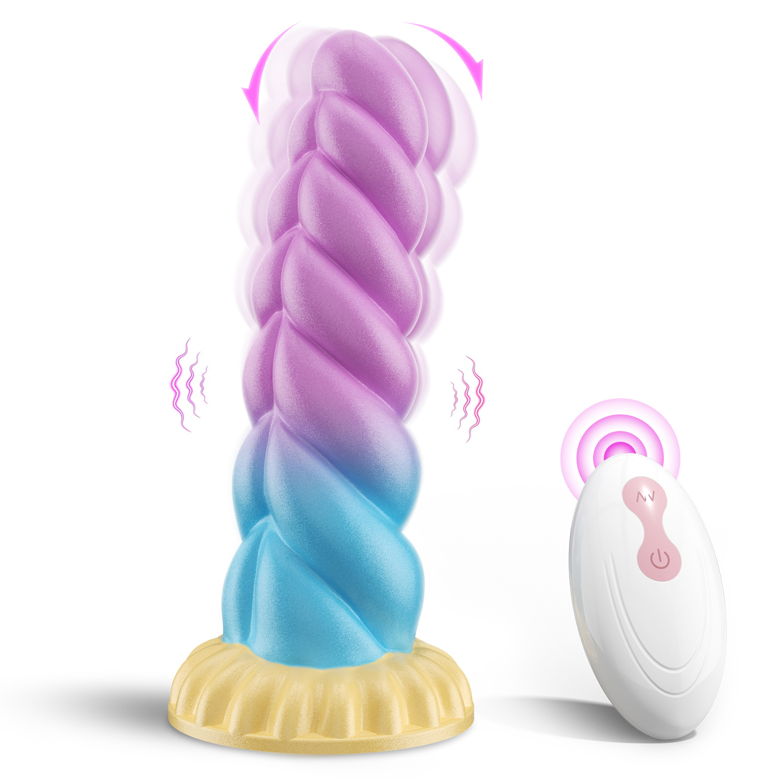 European and American Style Female Rotating Pattern Suction Cup Masturbation   Wireless Remote Control Swinging Remote Sex Toy