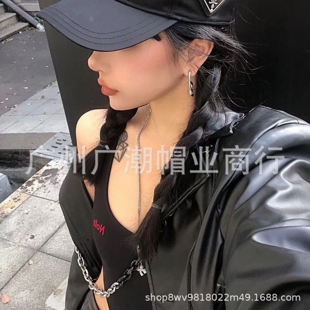 A Brand Letter-Embroidered Baseball Cap Paris New Style 3D Letter Embroidery Fashion Trendy Sun Hat