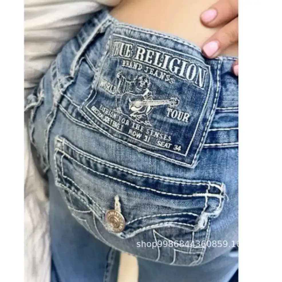 True Religion Brand Jeans Blue Micro La Jeans Fashion Spice Pocket Jeans