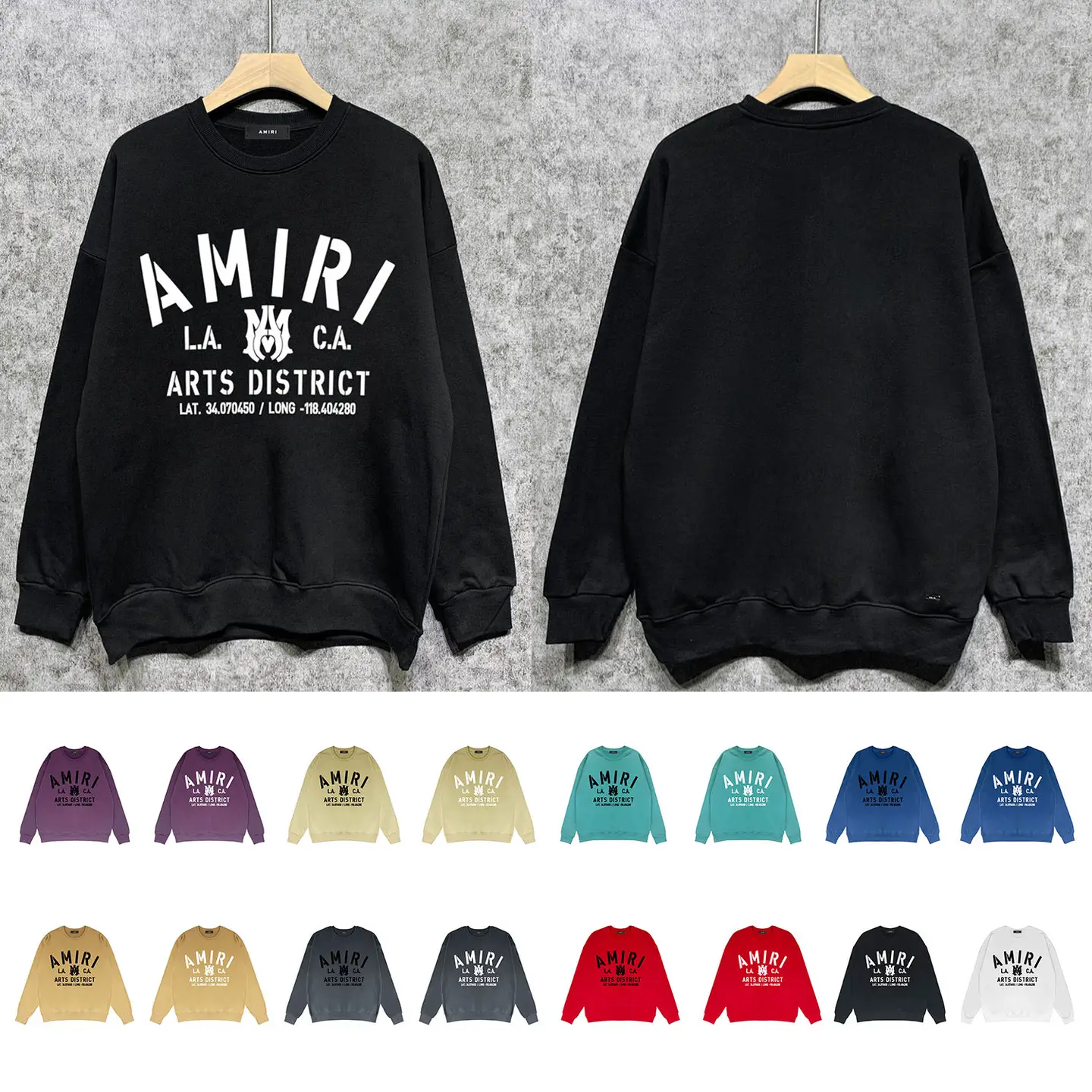 Long-Term and Goods Cross-Border European and American Trendy Brand Crew Sweatshirts Round Neck Sweatshirt