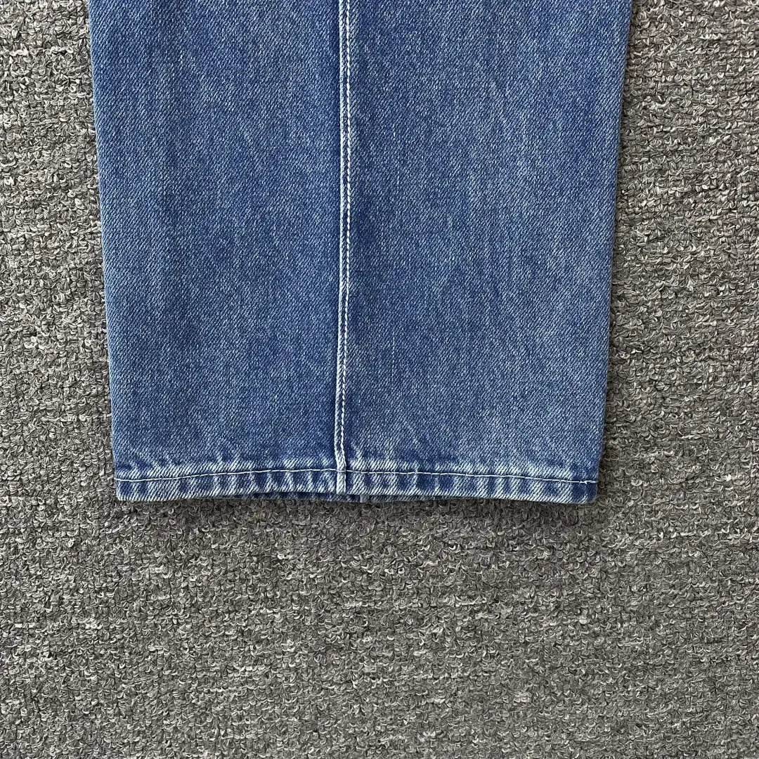 Casual Sports Word Embroider Star Logo Denim pants