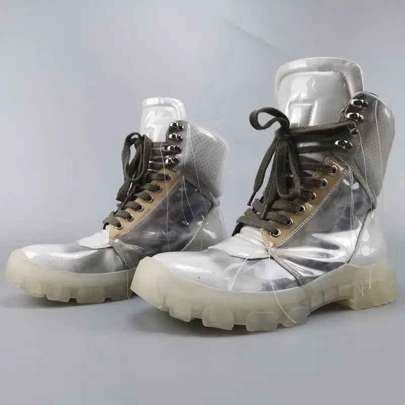 Rric Owees Shoes Men's Ro High-Top Shoes Inverted Triangle Sneakers New arrival Thick Shoes Width Casual Heightening Short Boots Trendy