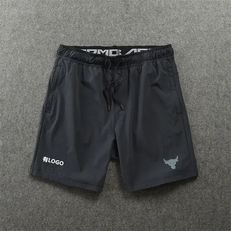 Ngau Tau Standard Quick-drying Shorts Men's Summer Outer Wear Thin Basketball Casual Sports Shorts Mid-length Pants Loose Beach Pants